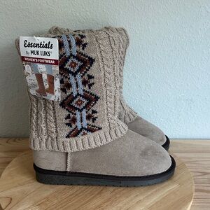 Muk Luks Womens Cheryl Flat Heel Dress Boots